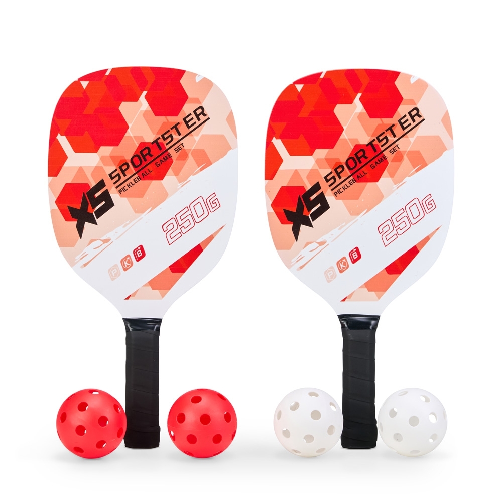 KIT RAQUETES PICKLEBALL 6 PEÇAS