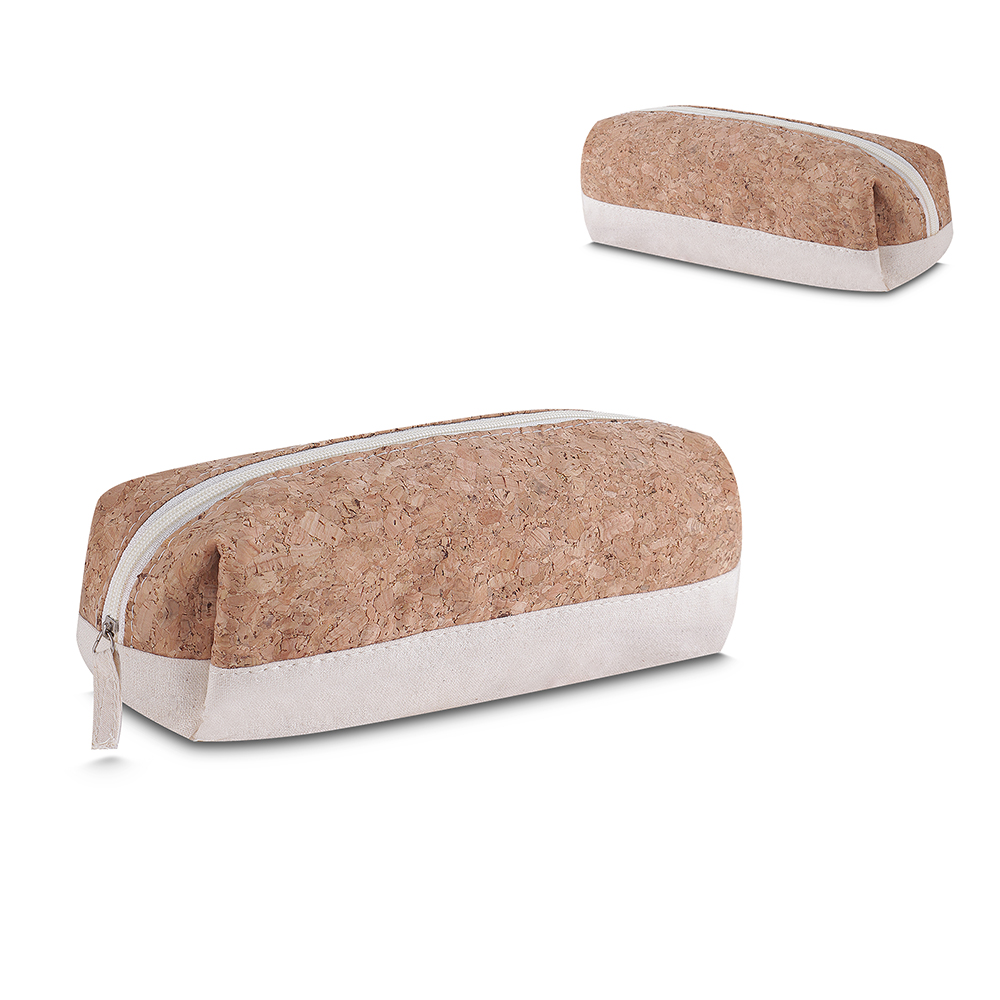 NÉCESSAIRE EM ALGODÃO 140G/M2 E CORTIÇA