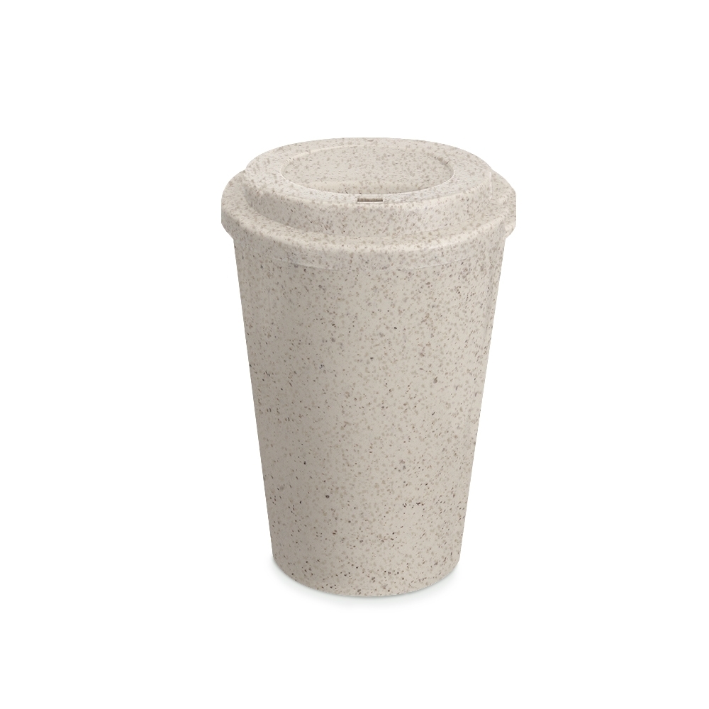COPO FIBRA DE ARROZ C/ TAMPA 400ML