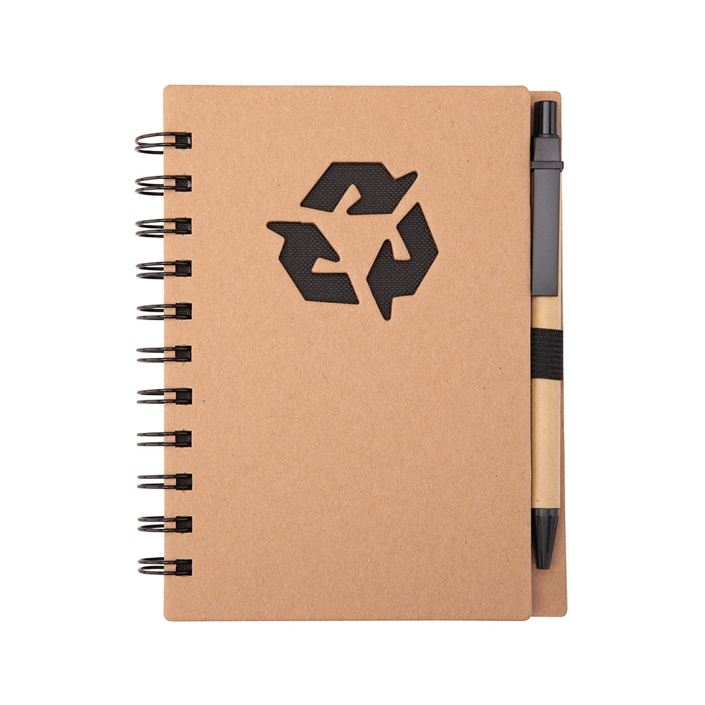 CADERNO ECOLÓGICO COM CANETA