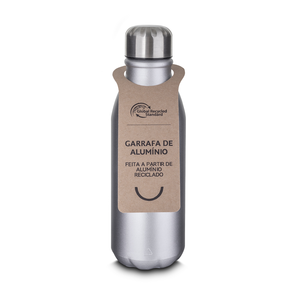 GARRAFA EM ALUMÍNIO RECICLADO - AZUL, 550ML