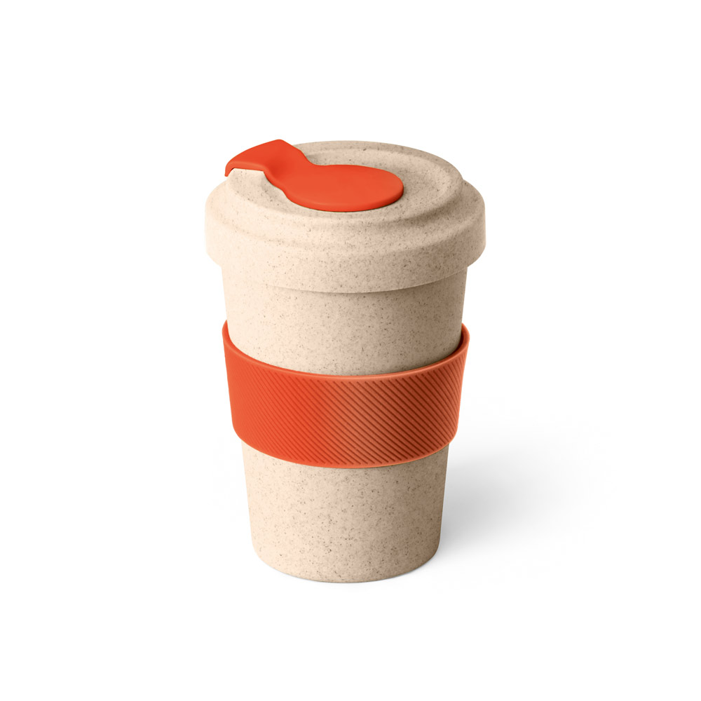 COPO PARA VIAGEM EM FIBRA DE BAMBU (60%) E PP (40%) (500 ML)