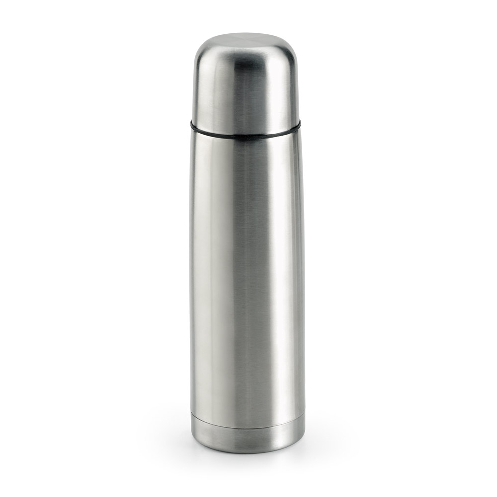 GARRAFA TÉRMICA EM AÇO INOX DE PAREDE DUPLA ISOLADA A VÁCUO (500 ML)