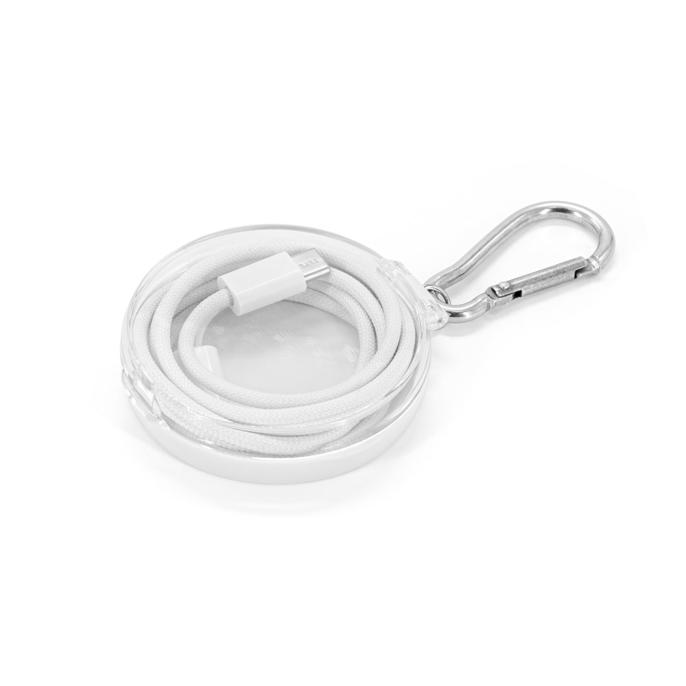 CABO SIMPLES USB-C PARA USB-C COM CORDÃO ENTRELAÇADO (60W)