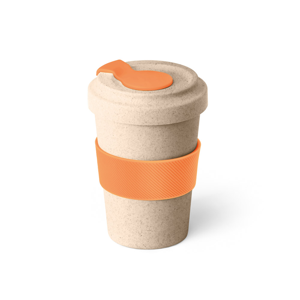 COPO PARA VIAGEM EM FIBRA DE BAMBU (60%) E PP (40%) (500 ML)