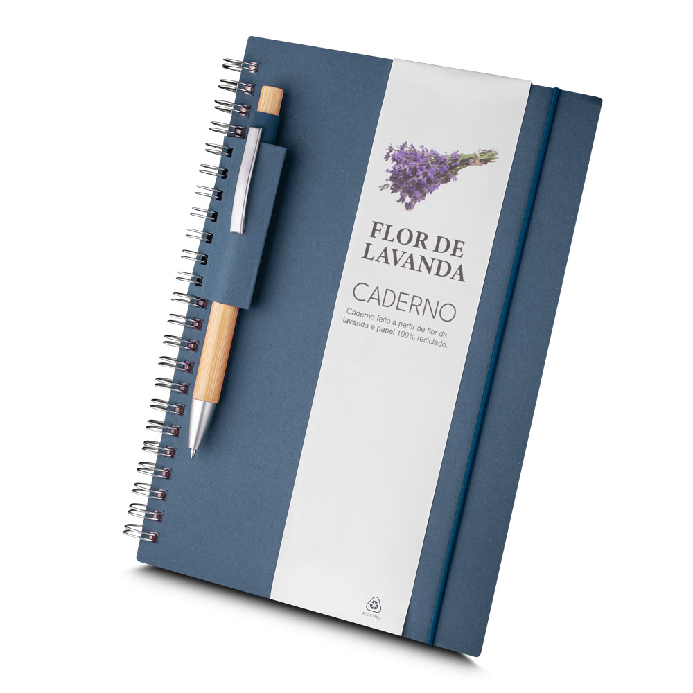 CADERNO A5 CAPA EM PAPEL RECICLADO - CAFÉ