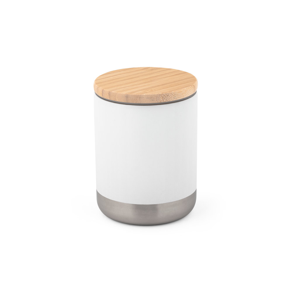 COPO DE VIAGEM TÉRMICO EM AÇO INOX DE PAREDE DUPLA ISOLADA A VÁCUO (370 ML)