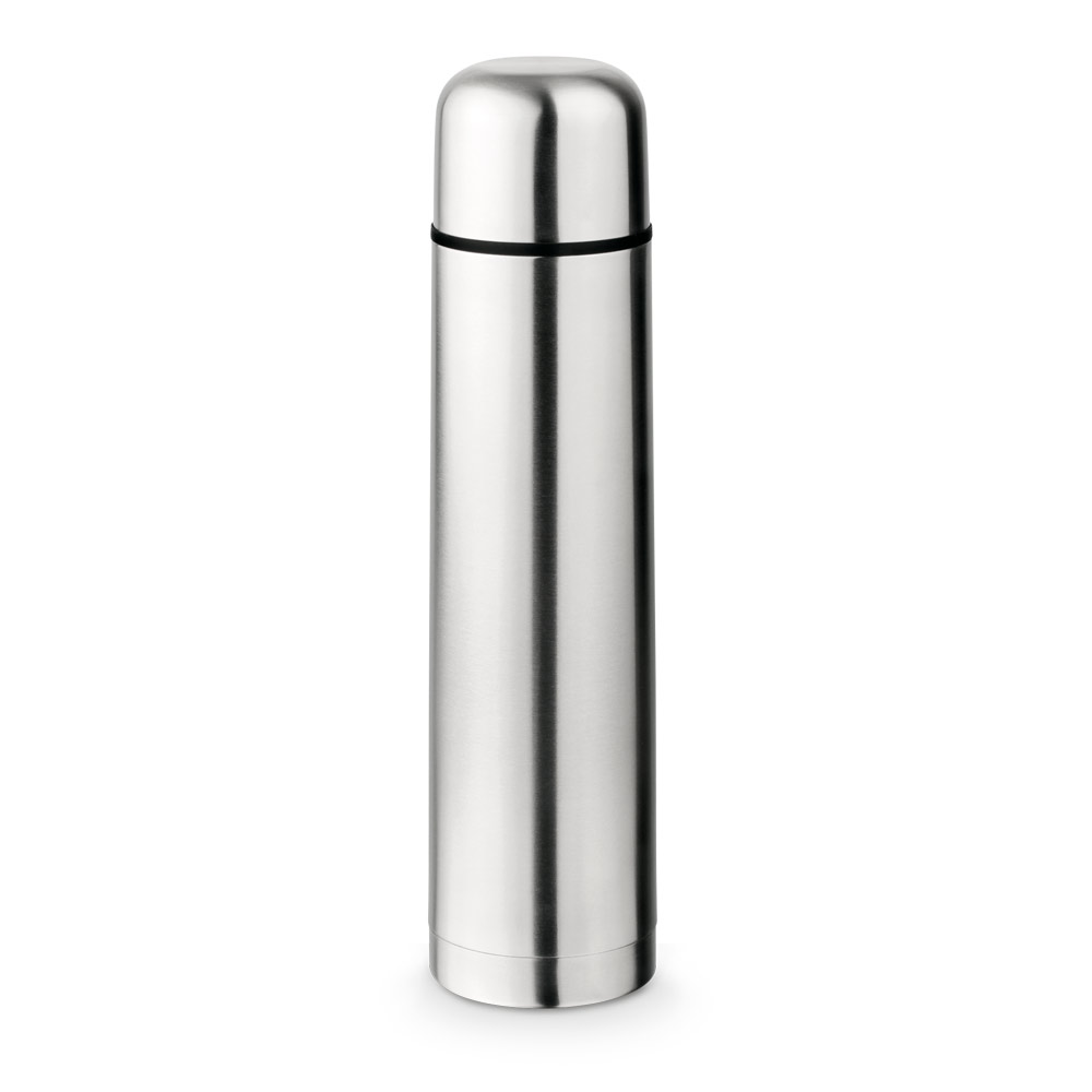 GARRAFA TÉRMICA EM AÇO INOX DE PAREDE DUPLA ISOLADA A VÁCUO (1 L)