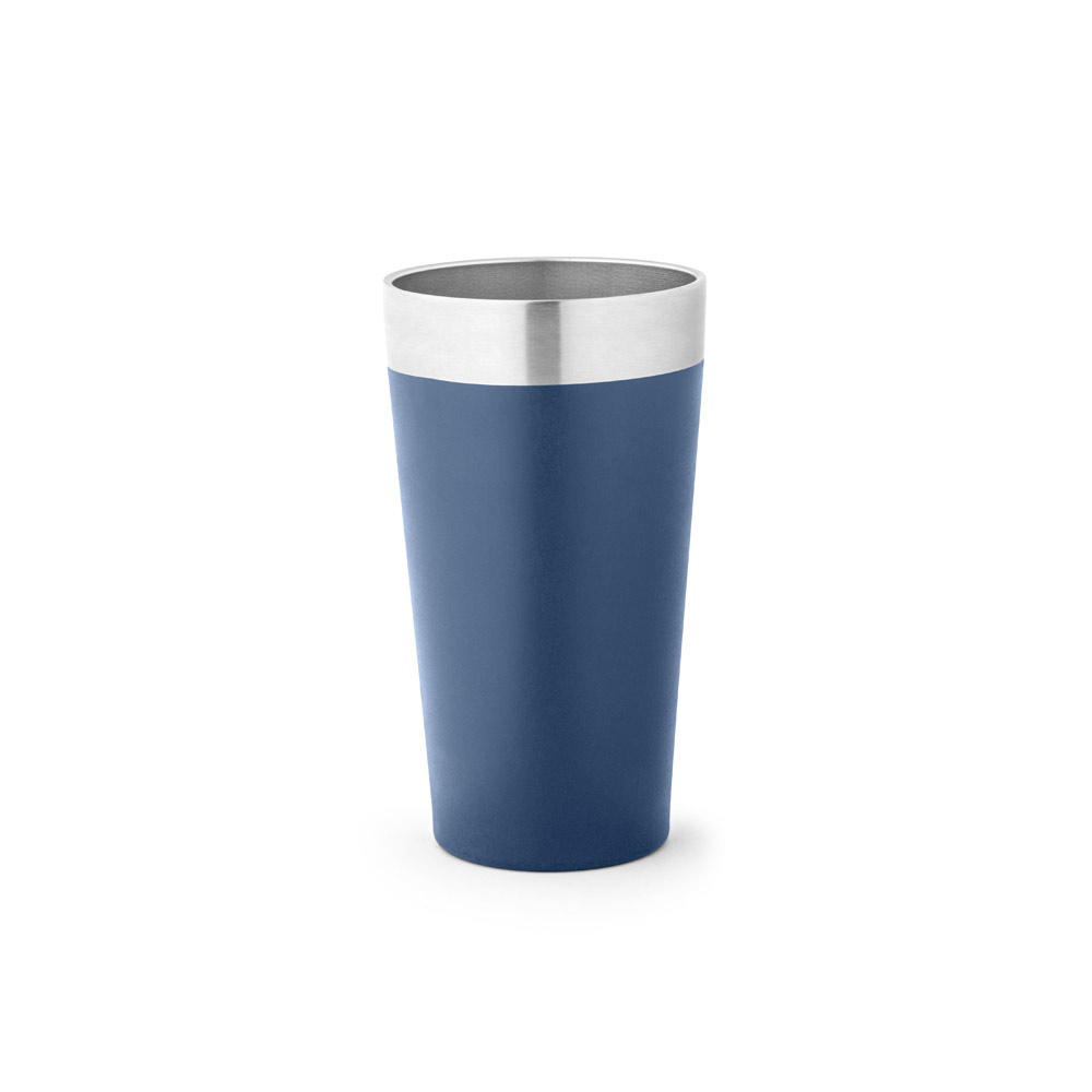 COPO DE VIAGEM EM AÇO INOX TÉRMICO, COM PAREDE DUPLA ISOLADA A VÁCUO (540 ML)