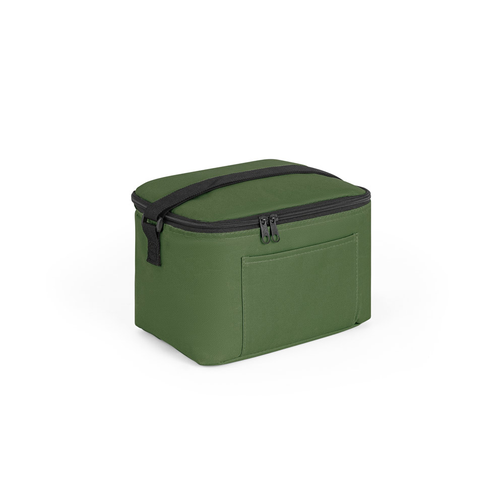 COOLER. BOLSA TÉRMICA EM POLIÉSTER RECICLADO 600D COM INTERIOR FORRADO EM PEVA 7 L