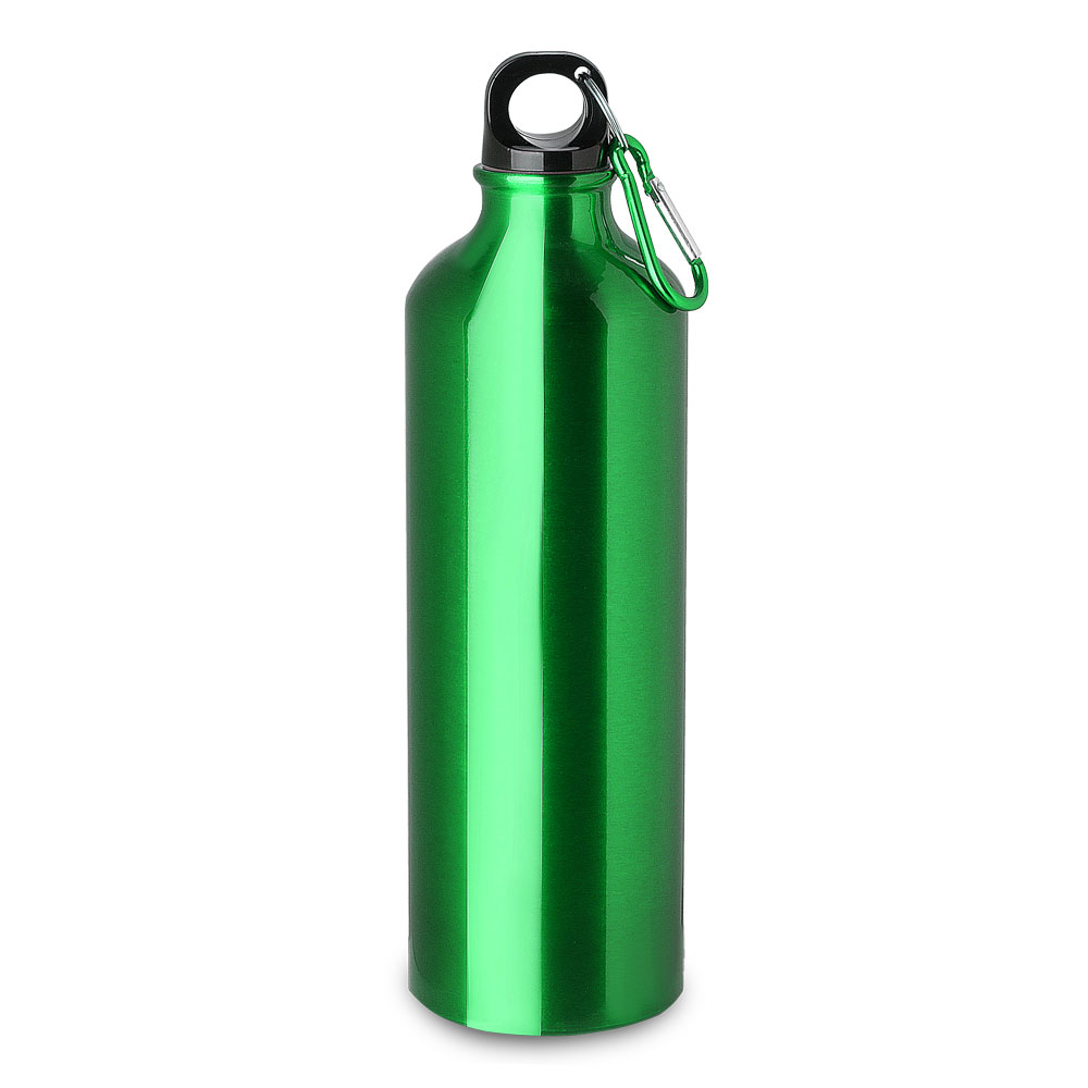 GARRAFA EM ALUMÍNIO COM MOSQUETÃO - AZUL, 750ML