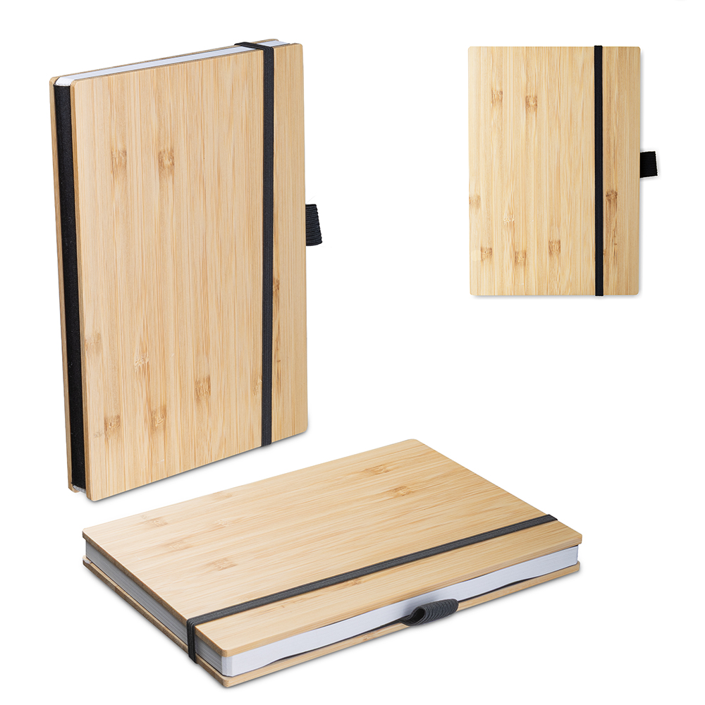 CADERNO B6 CAPA EM BAMBU