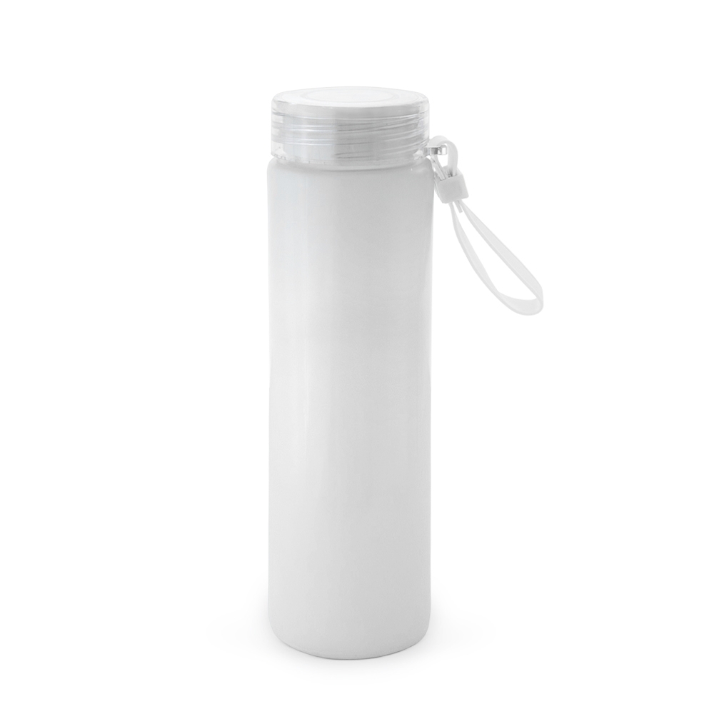 GARRAFA DE VIDRO 400ML (PODEM HAVER RISCOS NA PINTURA E/OU PEQUENAS BOLHAS NO CORPO DA GARRAFA)