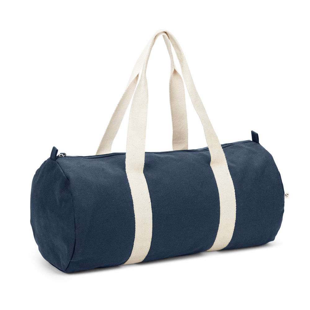 BOLSA ESPORTIVA EM ALGODÃO RECICLADO E POLIÉSTER RECICLADO (380 G/M² )