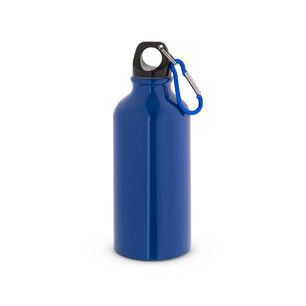 GARRAFA ESPORTIVA EM ALUMÍNIO COM ACABAMENTO BRILHANTE (400 ML)