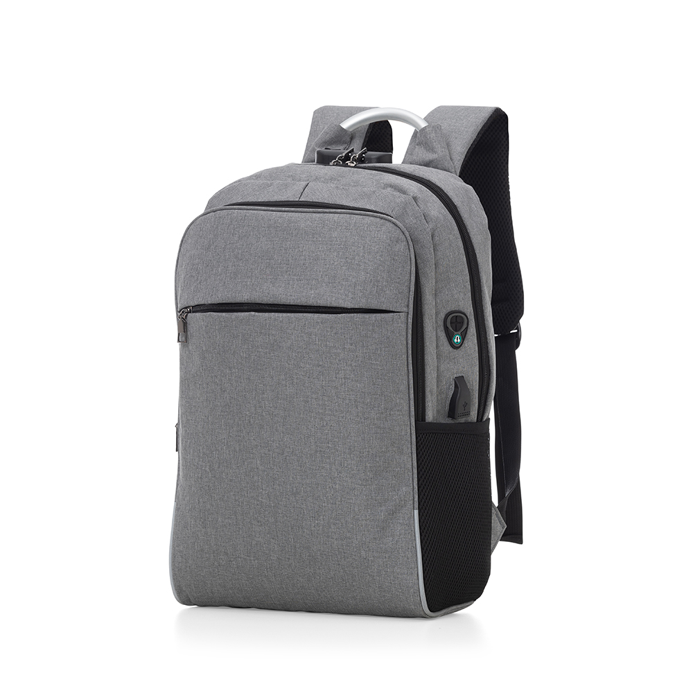 MOCHILA PARA NOTEBOOK EM POLIÉSTER 300D - CINZA