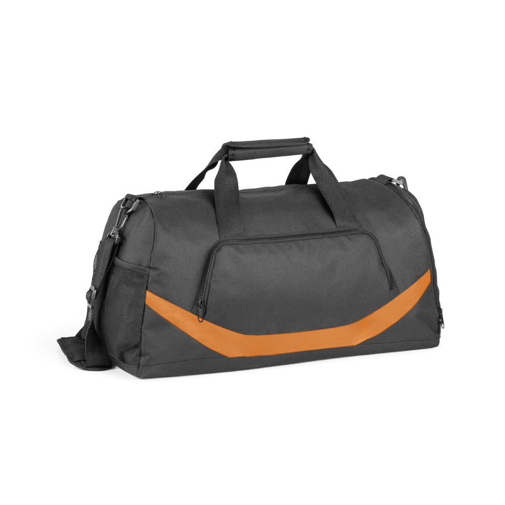BOLSA ESPORTIVA EM 300D E 1680D COM FUNDO EM PLACA SEMI-RÍGIDA (35 L)