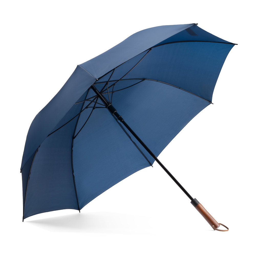 GUARDA-CHUVA DE GIGANTE (30") EM PONGEE, IDEAL PARA ENFRENTAR CONDIÇÕES CLIMÁTICAS ADVERSAS