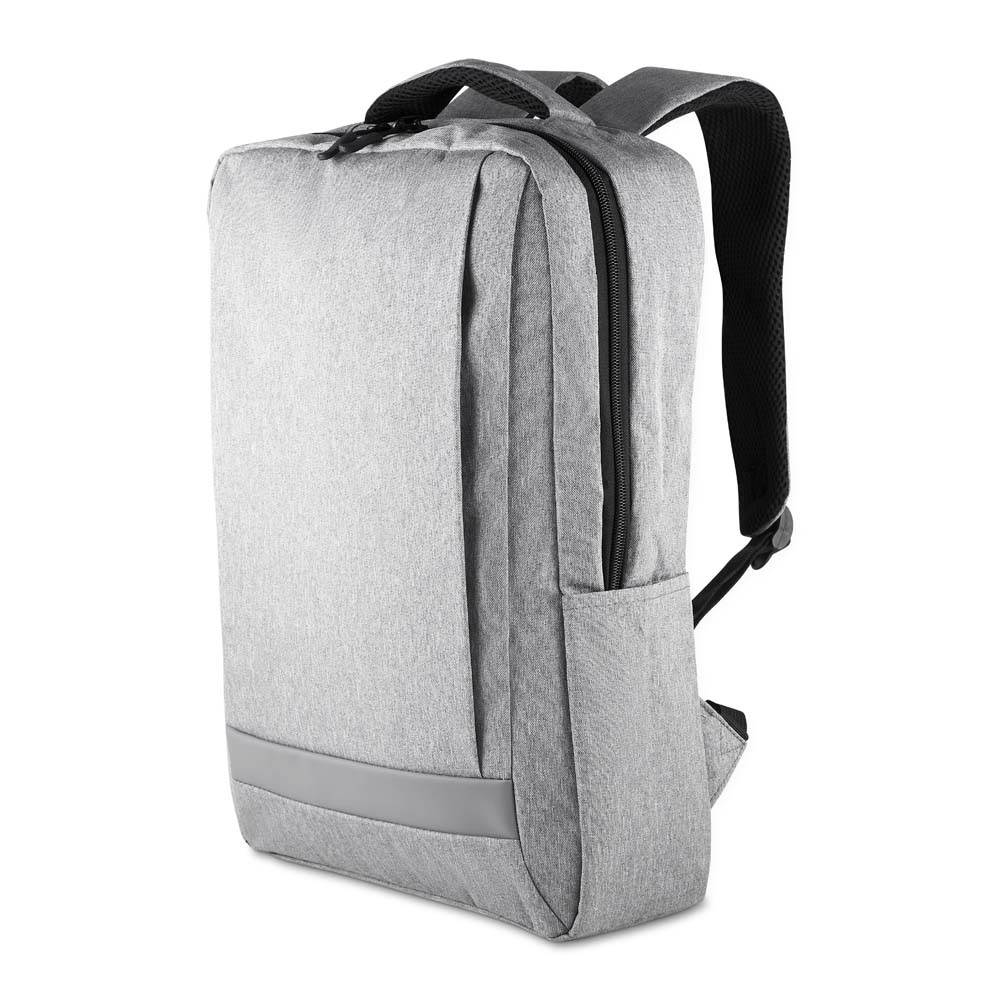 MOCHILA PARA NOTEBOOK EM POLIÉSTER 300D - CINZA