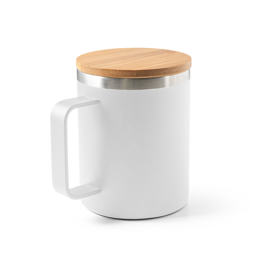 COPO DE VIAGEM TÉRMICO EM AÇO INOX 90% RECICLADO DE PAREDE DUPLA ISOLADA A VÁCUO (420 ML)