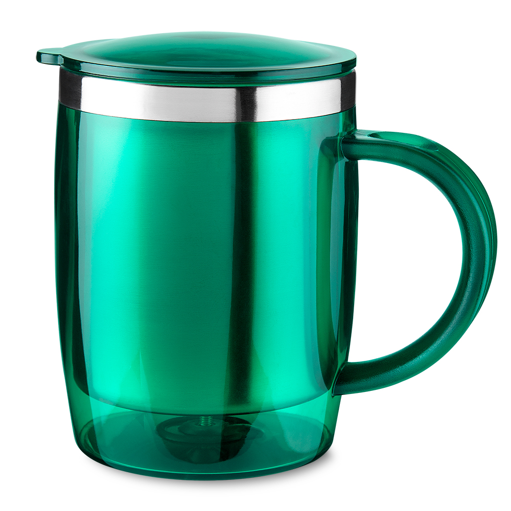 CANECA PLÁSTICA PP - AZUL, 400ML
