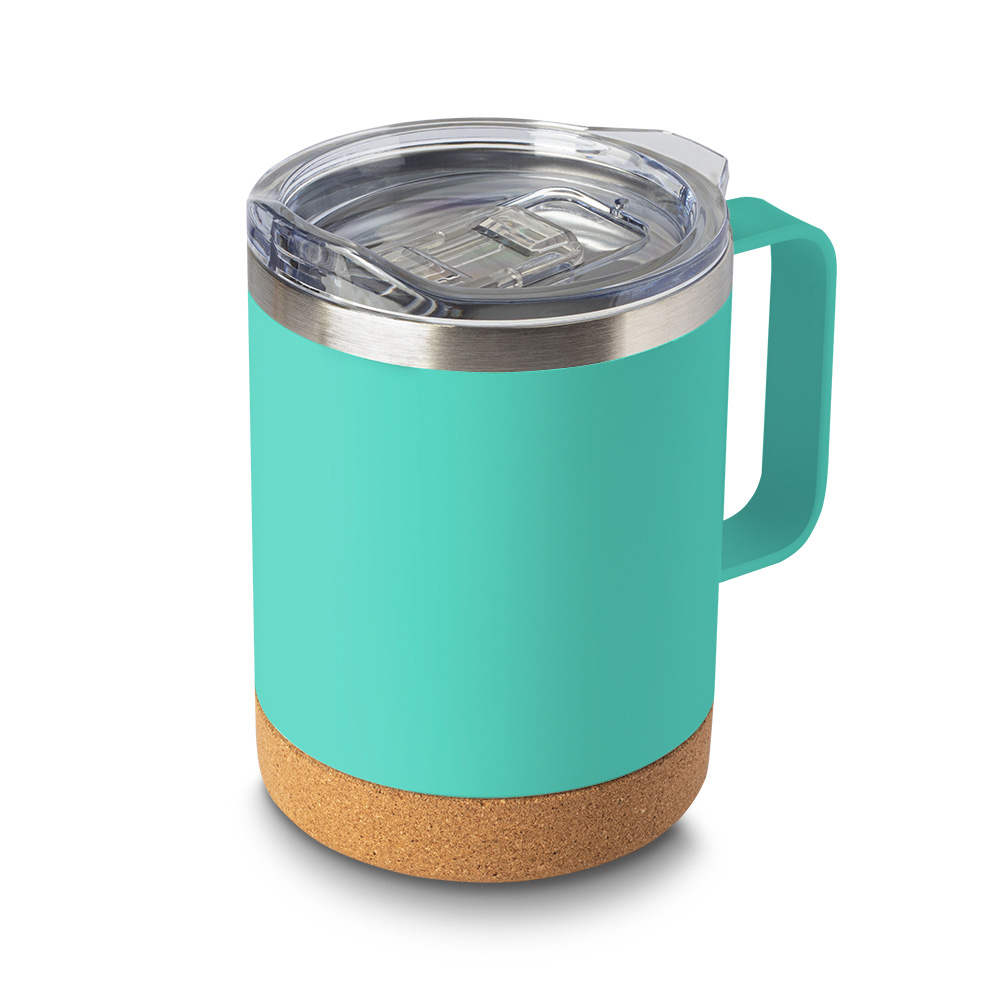 CANECA TÉRMICA EM AÇO INOX - AMARELO, 350ML