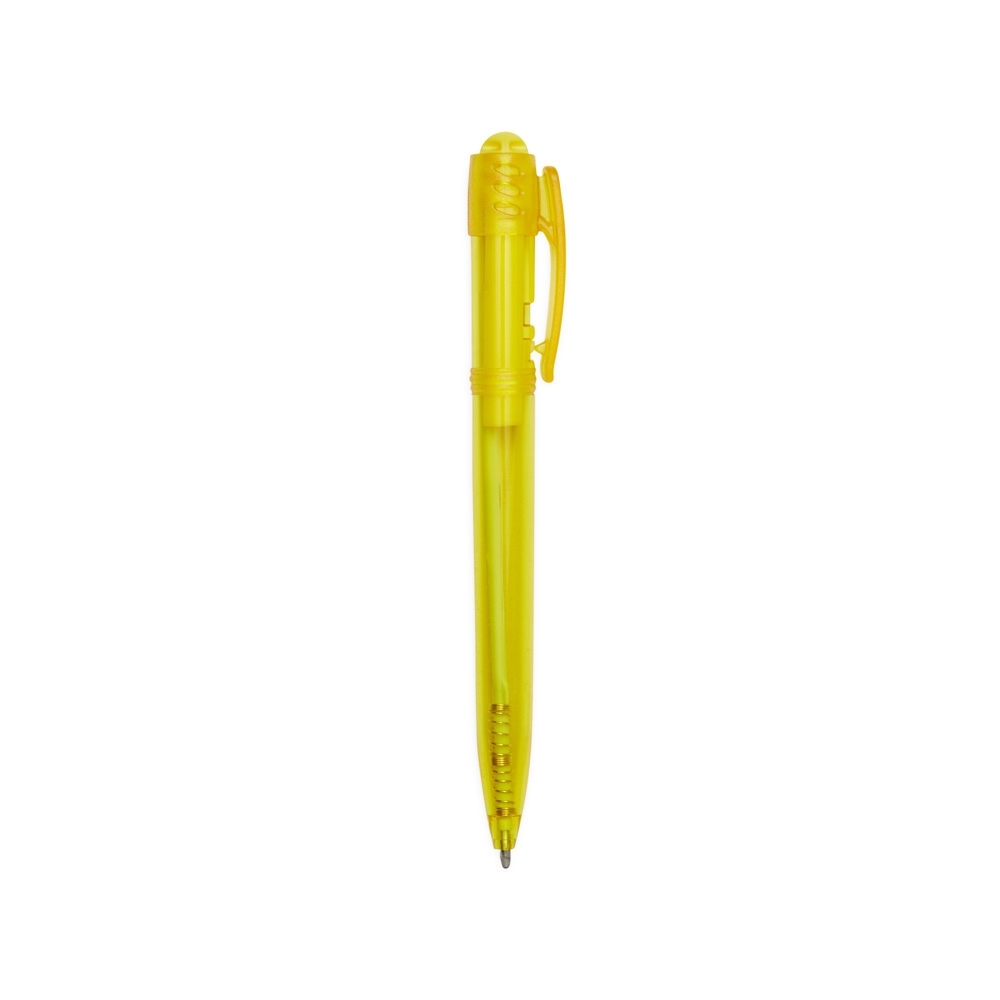 CANETA PLASTICA TRANSLUCIDA