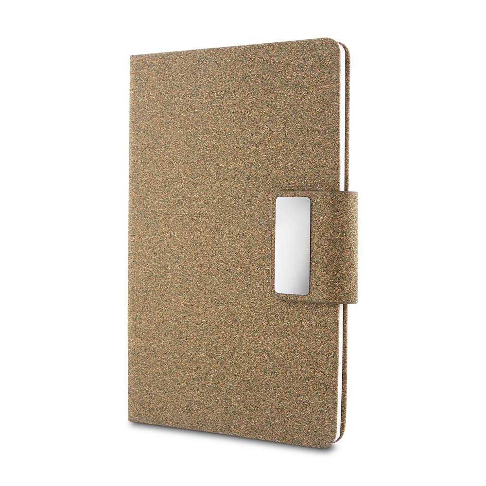 CADERNO A5 EM PU E FIBRA DE CAFÉ OU CHÁ - CAFÉ
