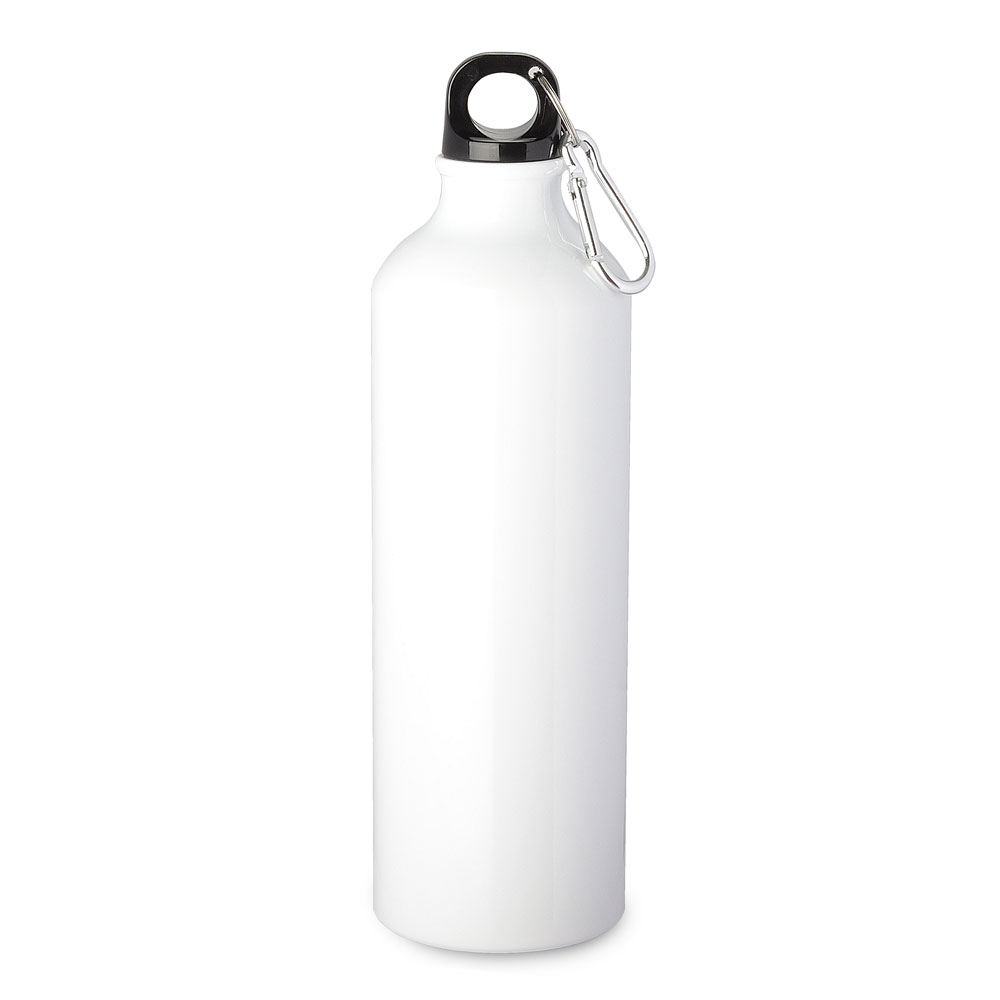 GARRAFA EM ALUMÍNIO COM MOSQUETÃO - AZUL, 750ML