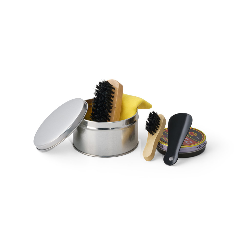 KIT DE LIMPEZA DE SAPATOS COM 5 PEÇAS