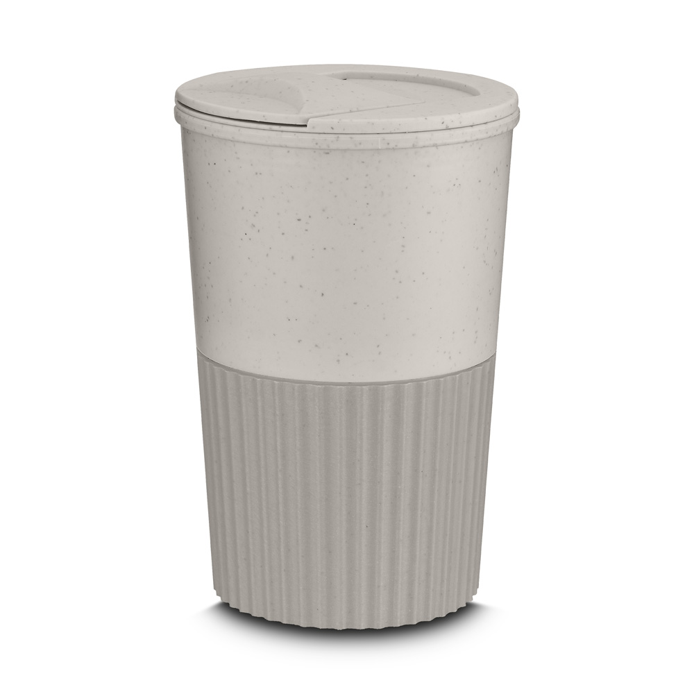 COPO PLÁSTICO EM FIBRA DE TRIGO - AMARELO, 400ML