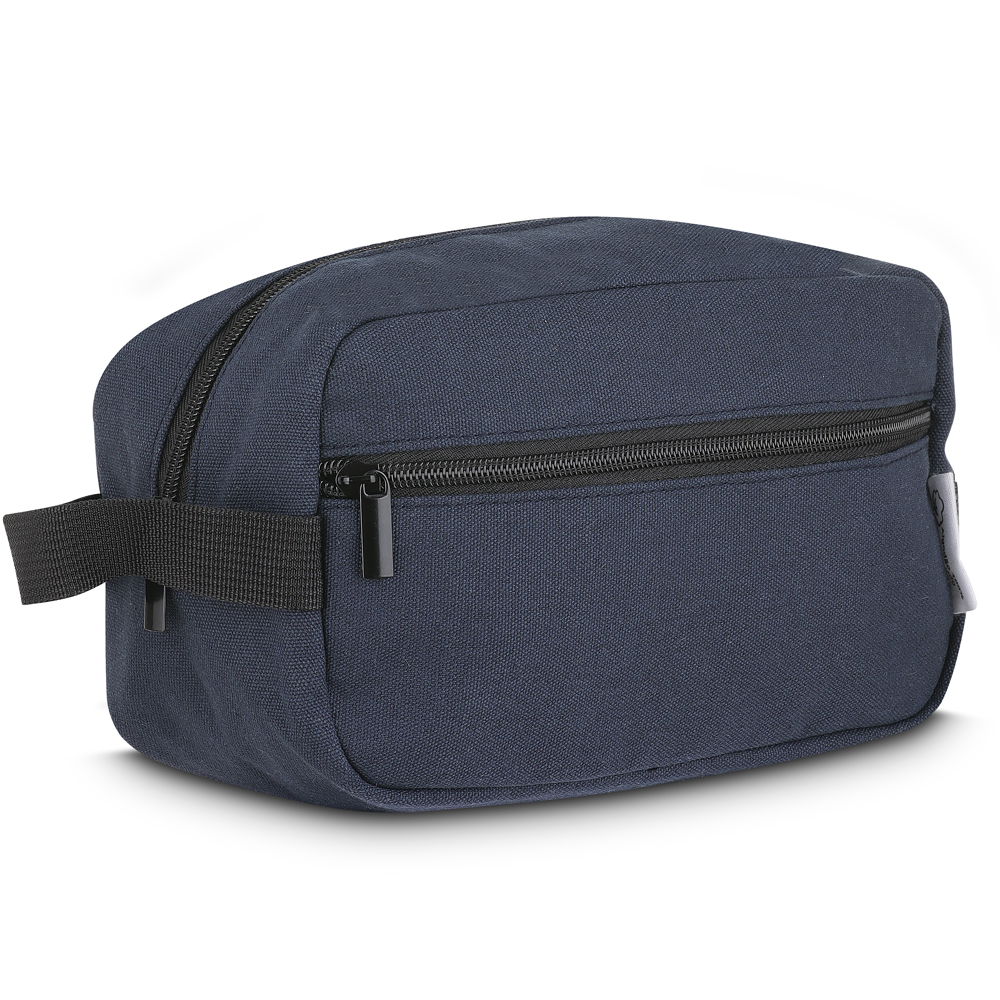 NÉCESSAIRE EM ALGODÃO RECICLADO 340G/M2 - AZUL