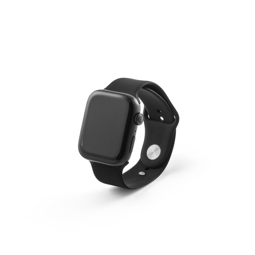 RELÓGIO INTELIGENTE COM BRACELETE EM SILICONE E À PROVA DE SALPICOS DE ÁGUA (IPX4)