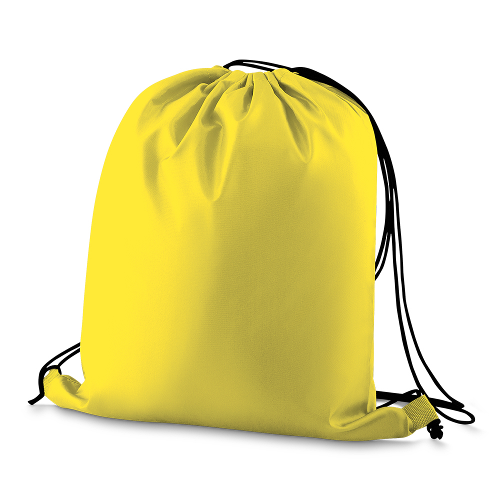 SACOLA/MOCHILA POLIÉSTER 210D (40X35CM) - AMARELO
