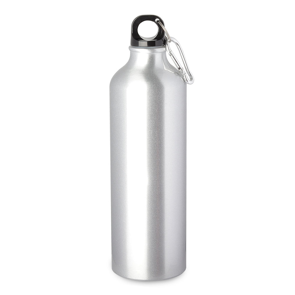 GARRAFA EM ALUMÍNIO COM MOSQUETÃO - AZUL, 750ML