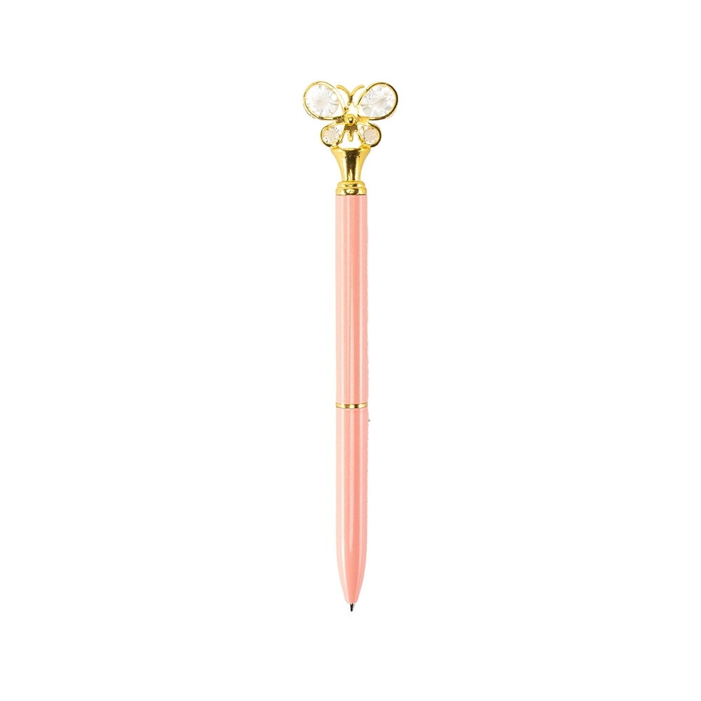 CANETA METAL BORBOLETA