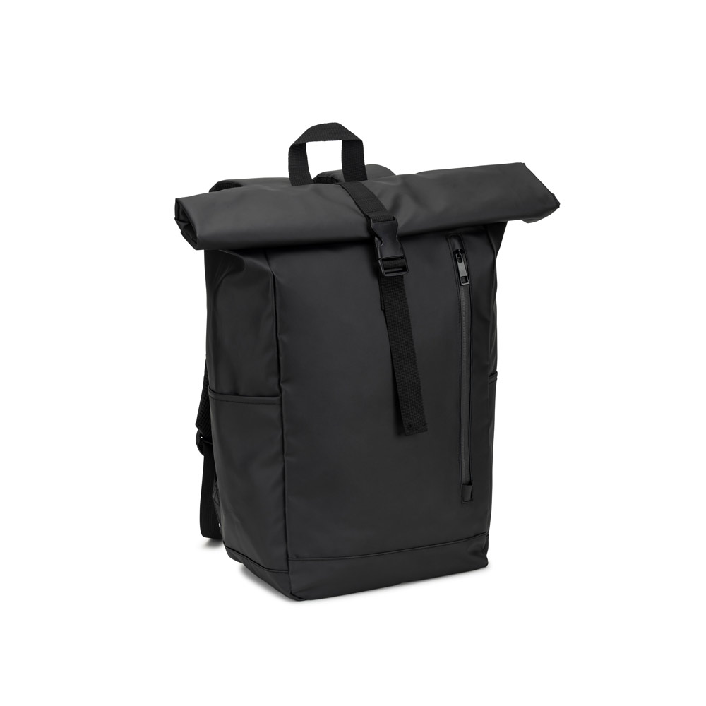 MOCHILA "ROLL TOP" (14") EM POLIÉSTER RECICLADO 600D DE ALTA DENSIDADE COM REVESTIMENTO RESISTENTE À ÁGUA (20 L)