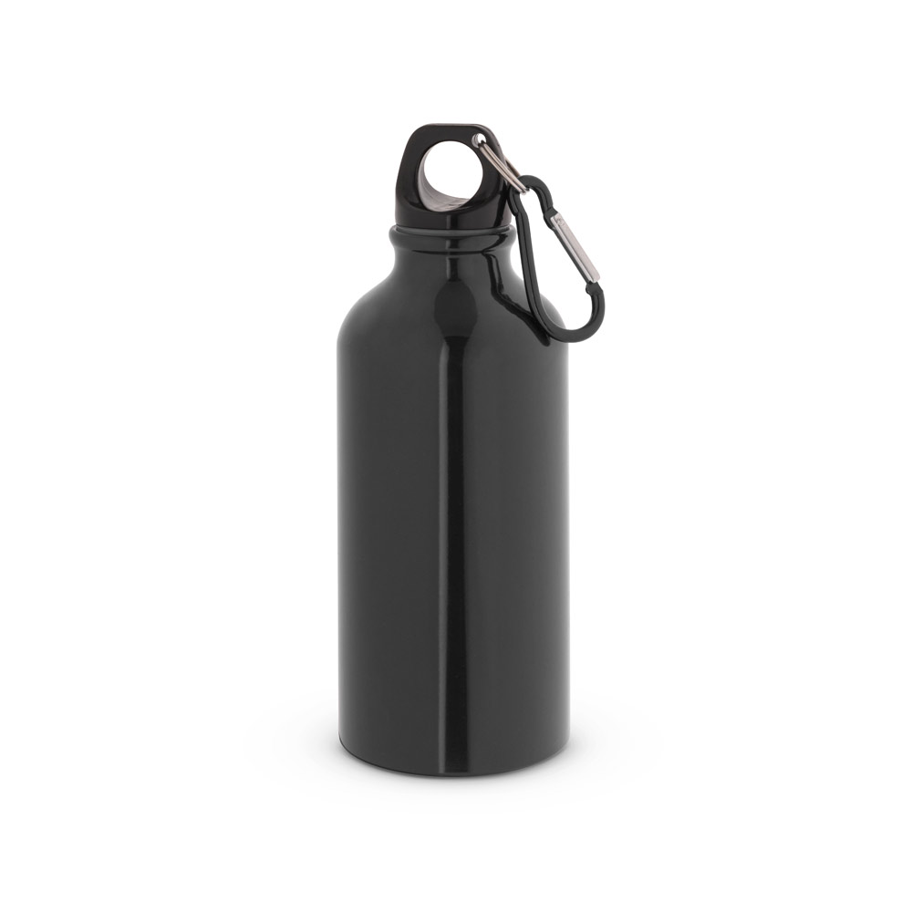 GARRAFA ESPORTIVA EM ALUMÍNIO COM ACABAMENTO BRILHANTE (400 ML)