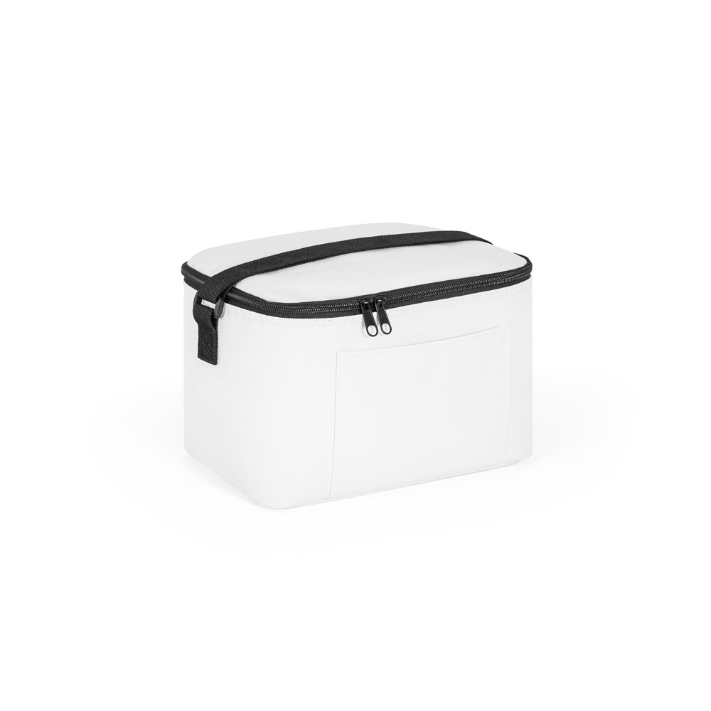 COOLER. BOLSA TÉRMICA EM POLIÉSTER RECICLADO 600D COM INTERIOR FORRADO EM PEVA 7 L