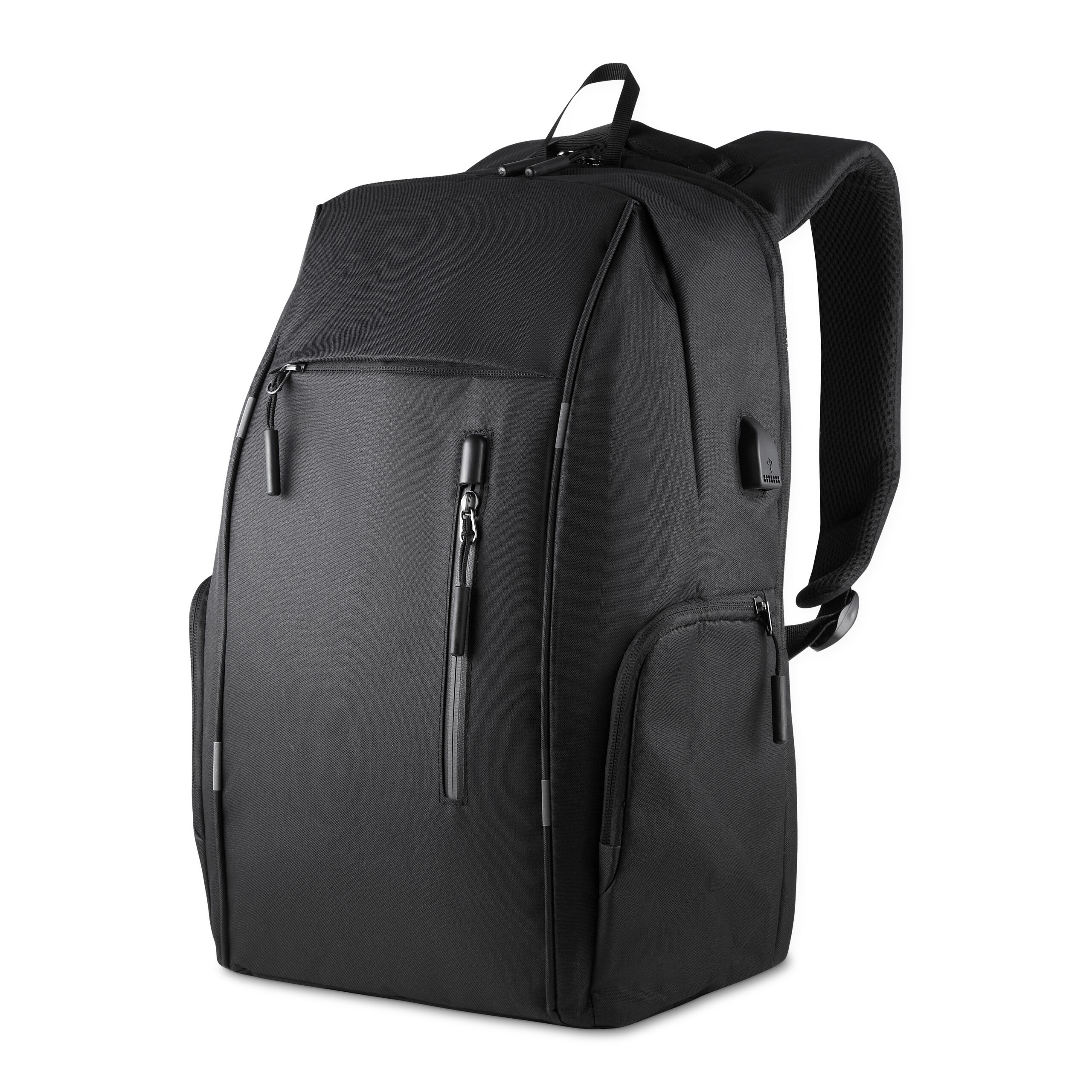 MOCHILA PARA NOTEBOOK EM POLIÉSTER 300D - CINZA