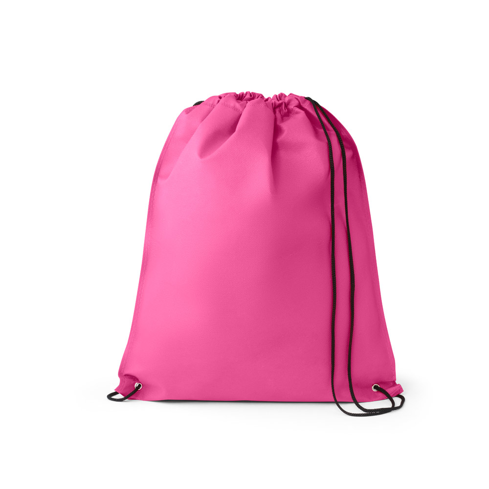 SACOLA TIPO MOCHILA EM NON-WOVEN (80 G/M²) TERMO-SELADO