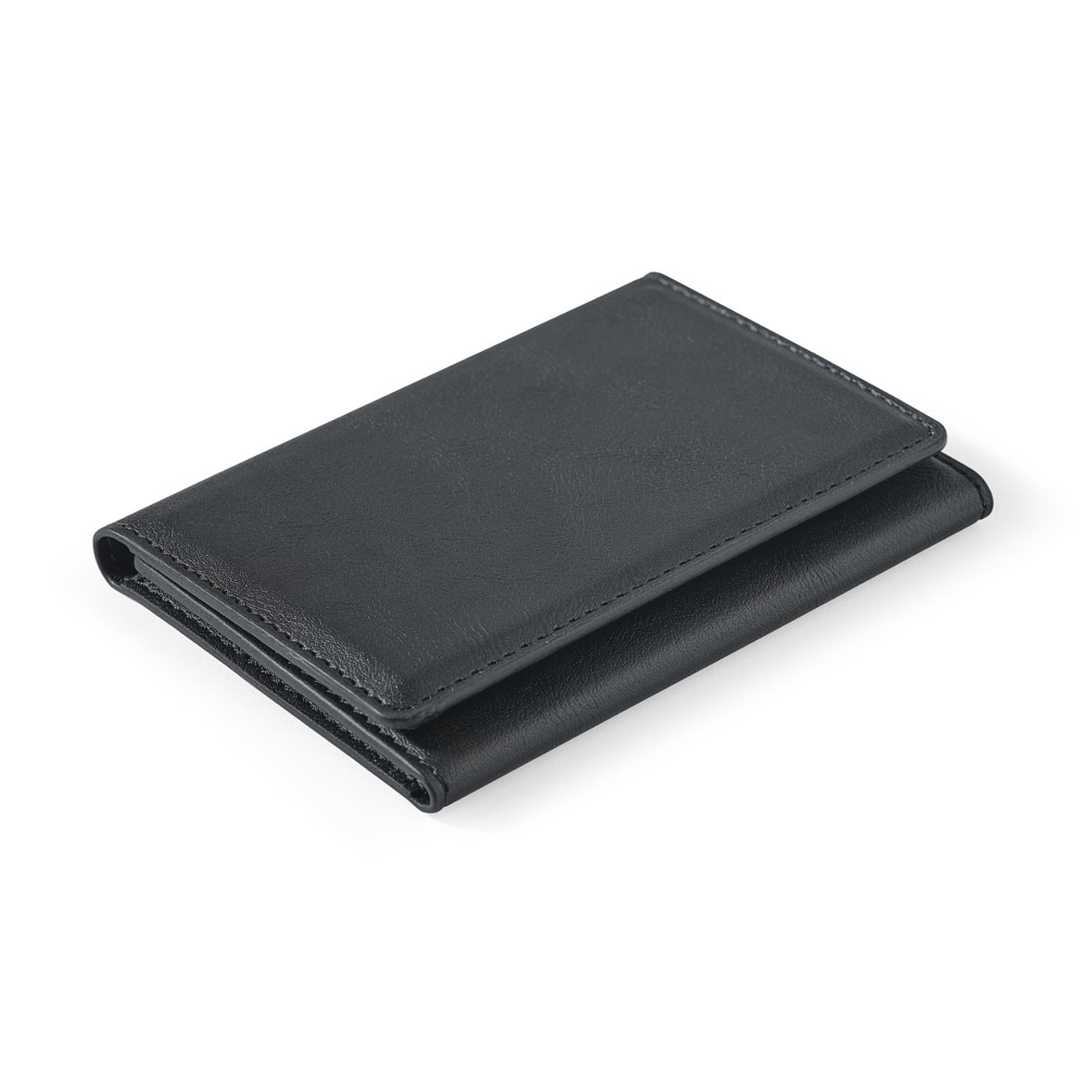 CARTEIRA MAGNÉTICA EM PU DE GRANDE CAPACIDADE COM BLOQUEIO RFID