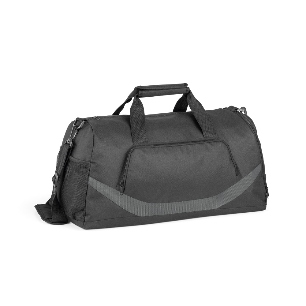 BOLSA ESPORTIVA EM 300D E 1680D COM FUNDO EM PLACA SEMI-RÍGIDA (35 L)