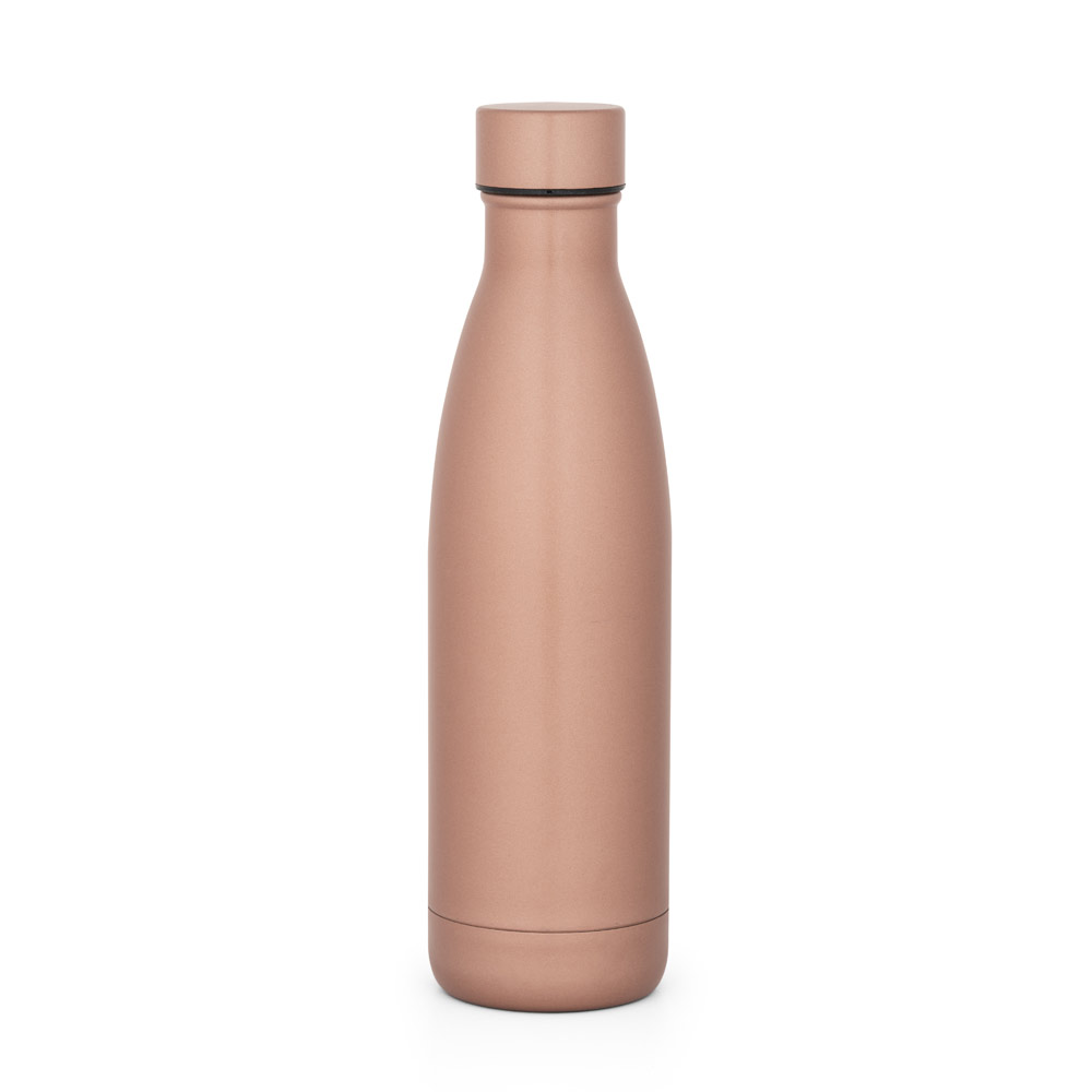 GARRAFA TÉRMICA EM AÇO INOX DE PAREDE DUPLA ISOLADA A VÁCUO (500 ML)