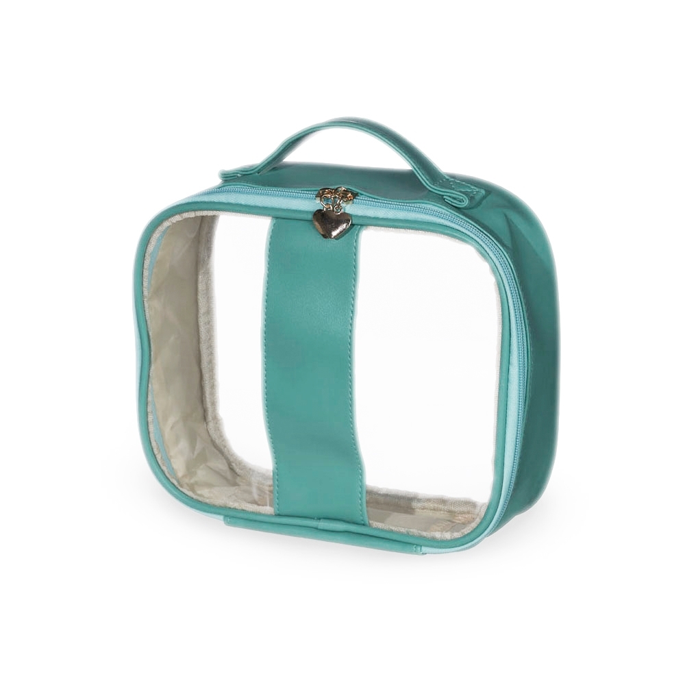 NECESSAIRE EM PVC E PU TAM.M