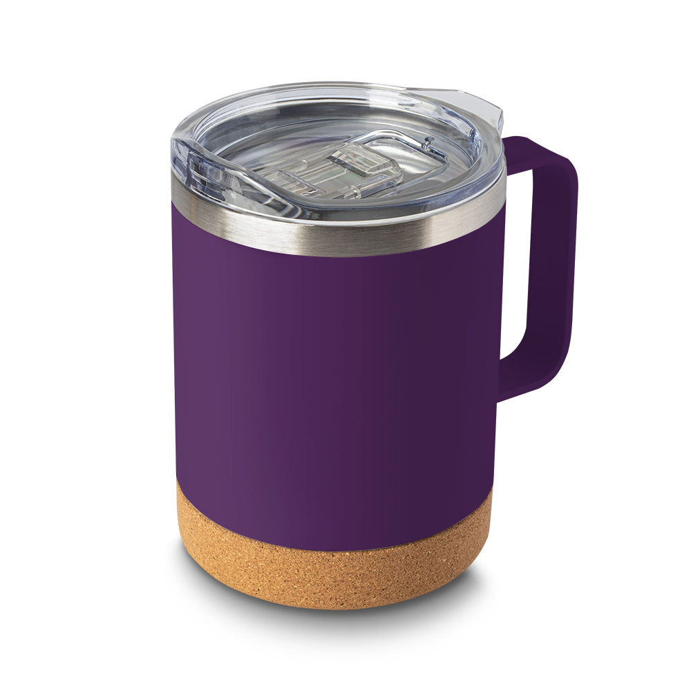 CANECA TÉRMICA EM AÇO INOX - AMARELO, 350ML