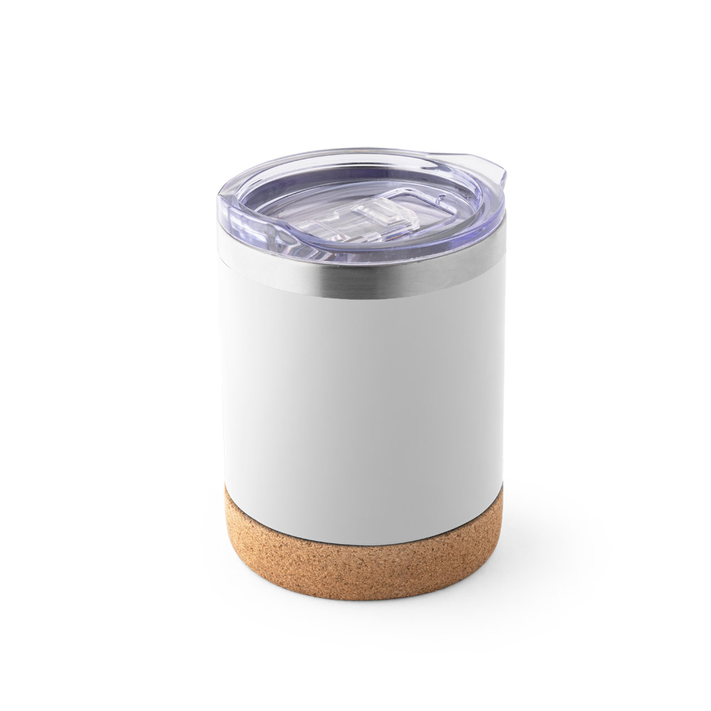 COPO DE VIAGEM TÉRMICO EM AÇO INOX, DE PAREDE DUPLA ISOLADA A VÁCUO (400 ML)