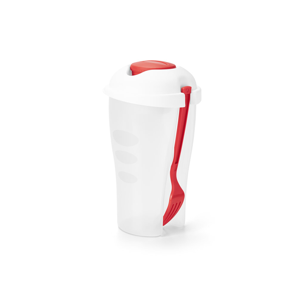 COPO PARA SALADA EM PP COM GARFO E MOLHEIRA 850 ML