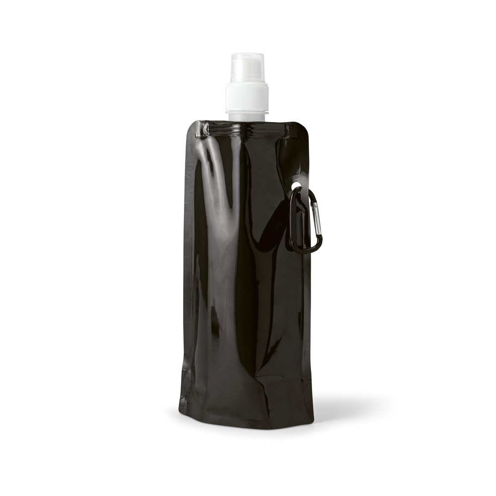 SQUEEZE DOBRÁVEL EM PE COM BICO DE SISTEMA "PUSH-PULL" E ACABAMENTO MATE (460 ML)