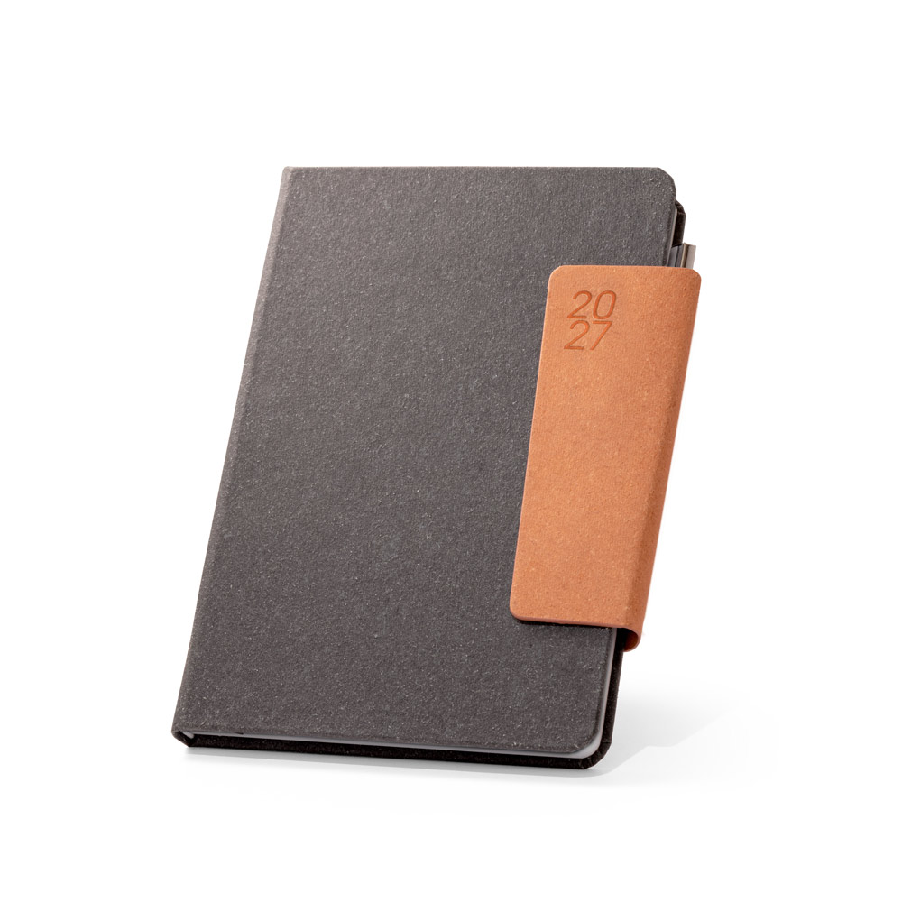 AGENDA B5 EM PELE RECICLADA